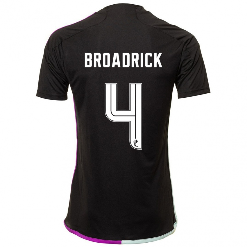 Criança Camisola Jessica Broadrick #4 Preto Alternativa 2023/24 Camisa Brasil