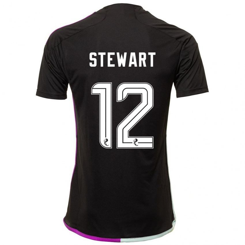 Criança Camisola Hannah Stewart #12 Preto Alternativa 2023/24 Camisa Brasil