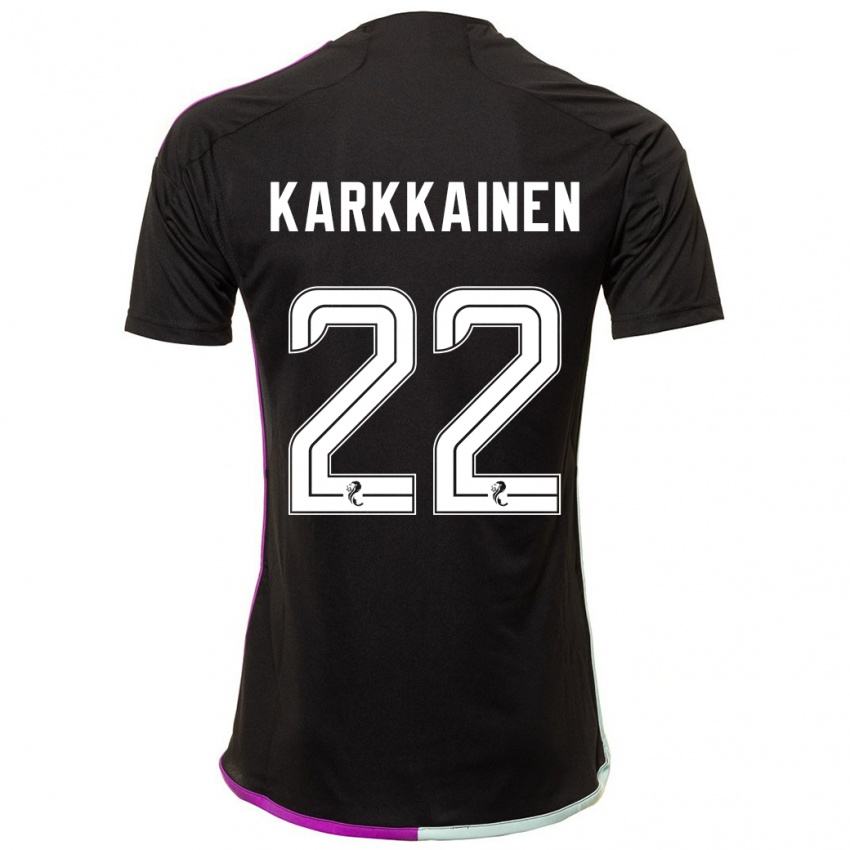 Criança Camisola Elena Kärkkäinen #22 Preto Alternativa 2023/24 Camisa Brasil