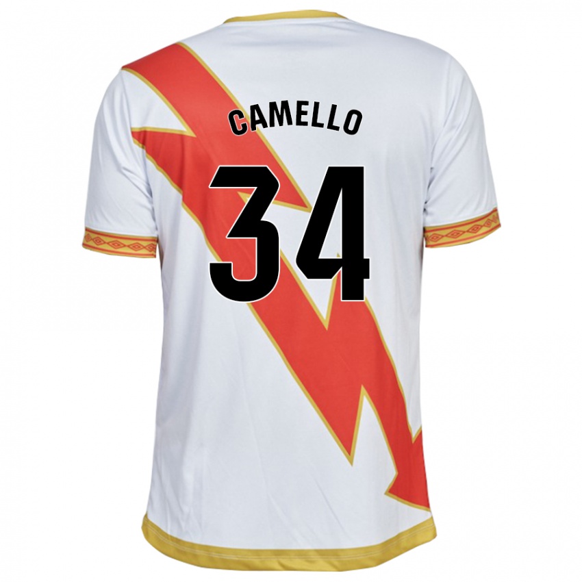 Homem Camisola Sergio Camello #34 Branco Principal 2023/24 Camisa Brasil