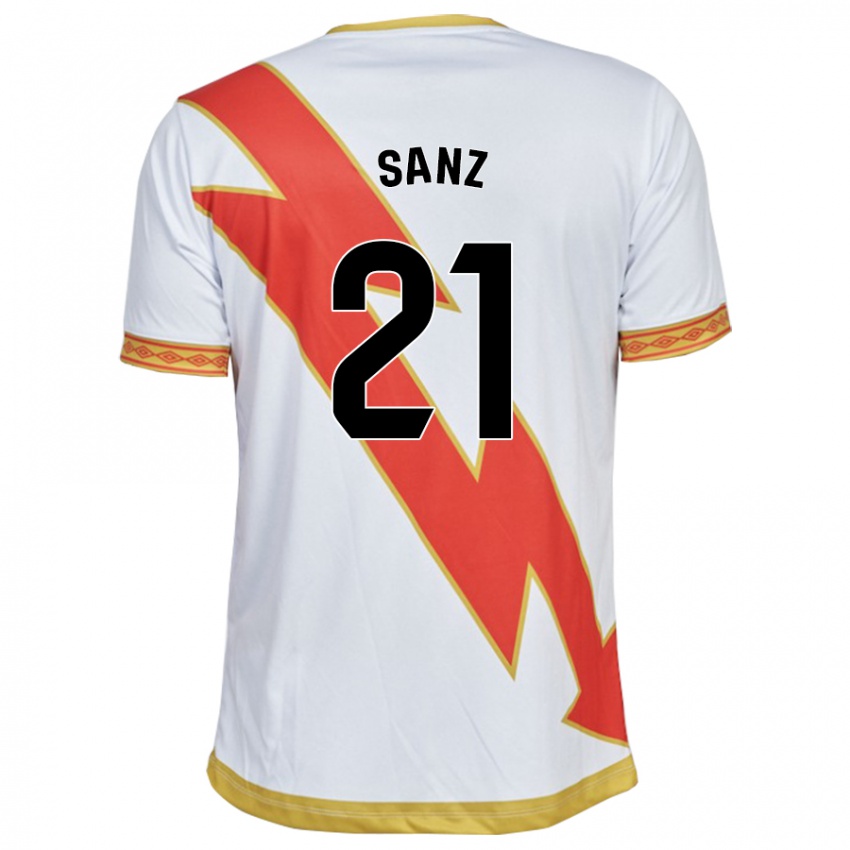 Homem Camisola Luismi Sanz #21 Branco Principal 2023/24 Camisa Brasil