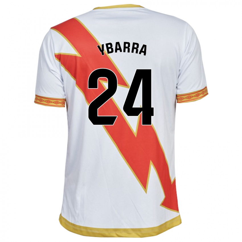 Homem Camisola Juan Ybarra #24 Branco Principal 2023/24 Camisa Brasil