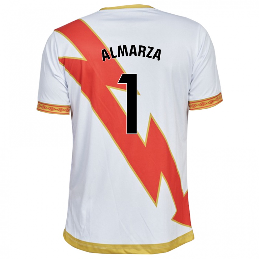 Homem Camisola Ana Almarza Garrido #1 Branco Principal 2023/24 Camisa Brasil
