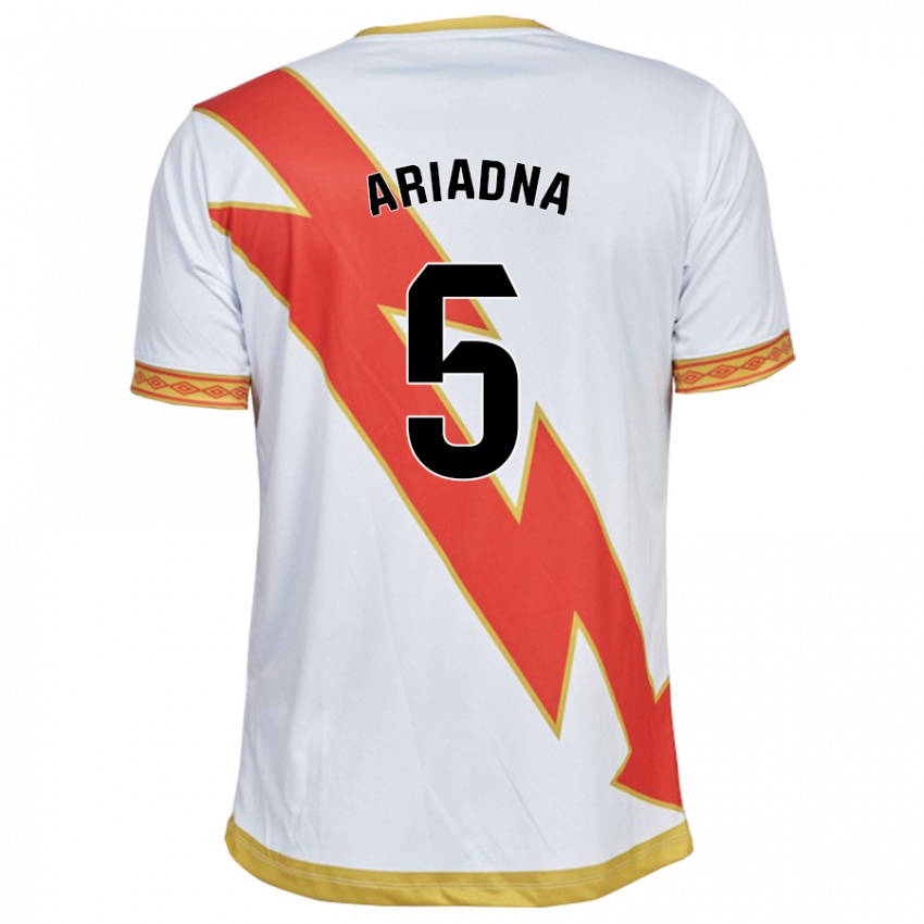 Homem Camisola Ariadna Rovirola Moreno #5 Branco Principal 2023/24 Camisa Brasil