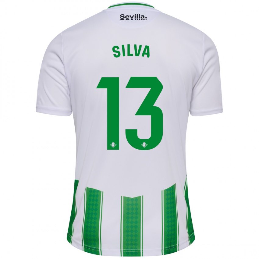 Homem Camisola Rui Silva #13 Branco Principal 2023/24 Camisa Brasil