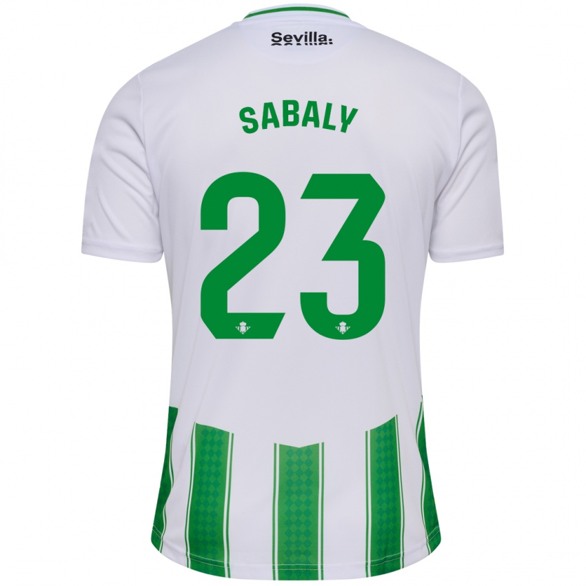 Homem Camisola Youssouf Sabaly #23 Branco Principal 2023/24 Camisa Brasil