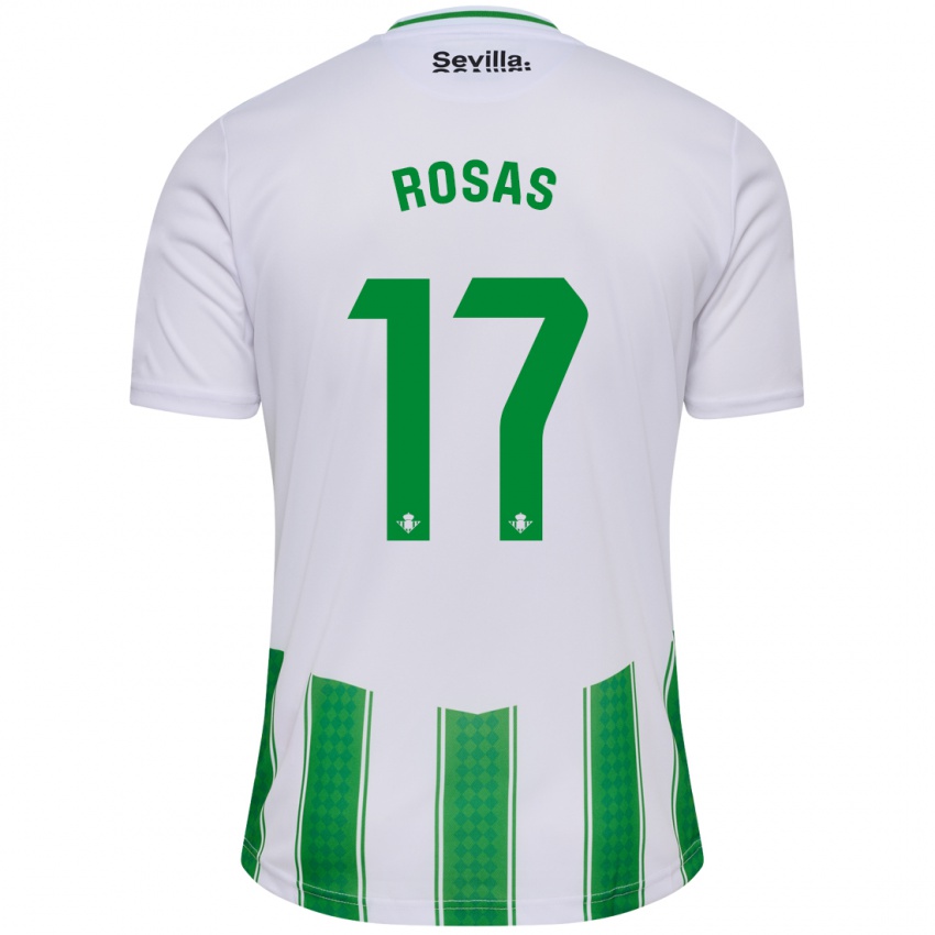 Homem Camisola Berto Rosas #17 Branco Principal 2023/24 Camisa Brasil