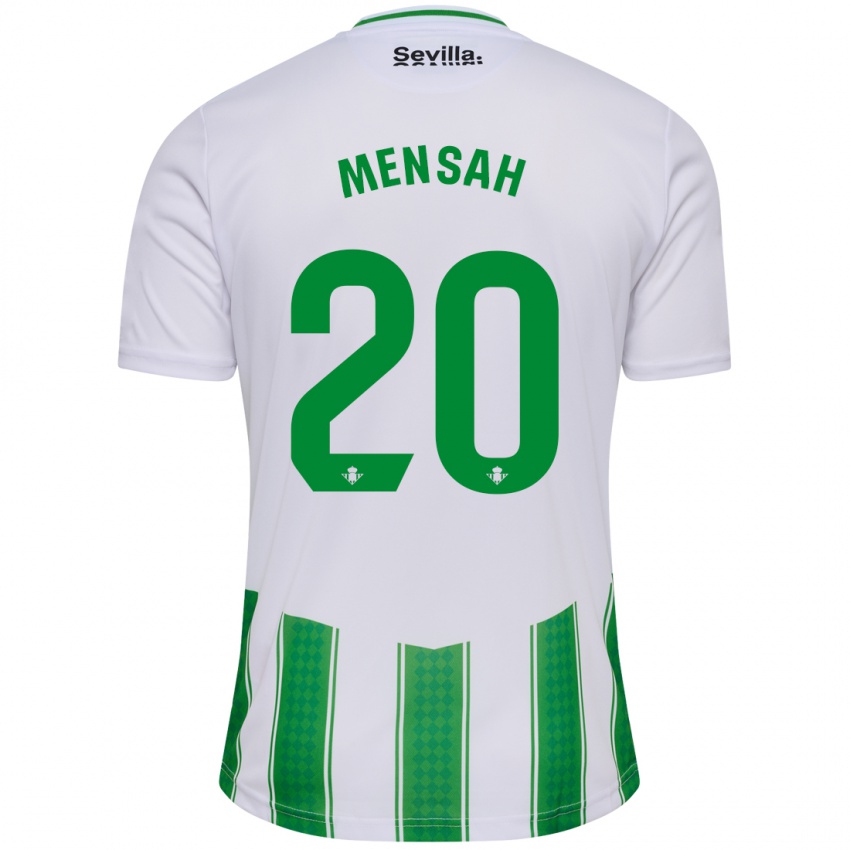 Homem Camisola Mawuli Mensah #20 Branco Principal 2023/24 Camisa Brasil