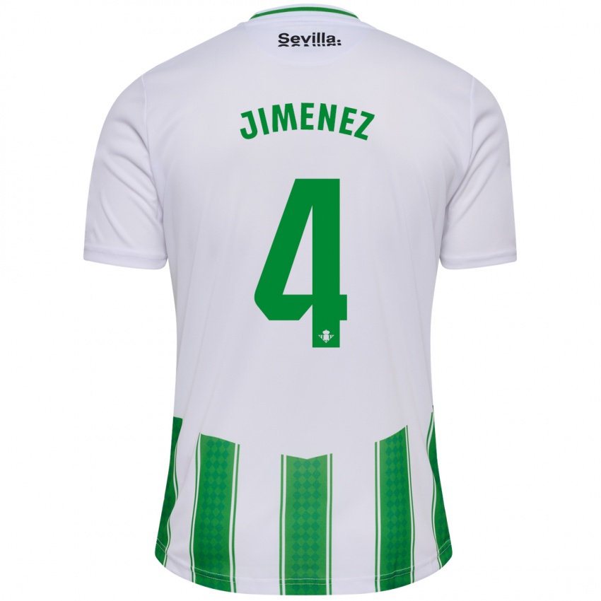 Homem Camisola María Jiménez Gutiérrez #4 Branco Principal 2023/24 Camisa Brasil