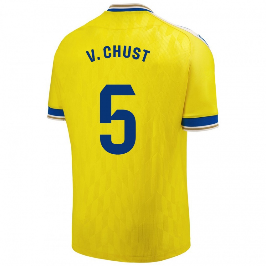 Homem Camisola Victor Chust #5 Amarelo Principal 2023/24 Camisa Brasil