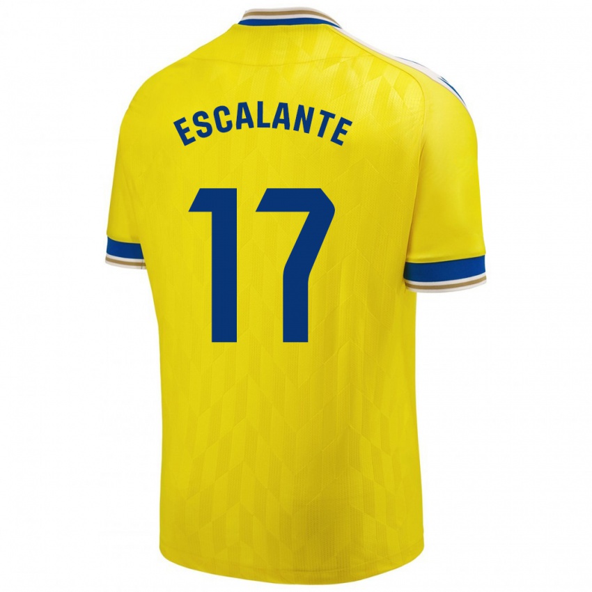 Homem Camisola Gonzalo Escalante #17 Amarelo Principal 2023/24 Camisa Brasil