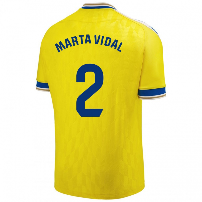 Homem Camisola Marta Vidal Vela #2 Amarelo Principal 2023/24 Camisa Brasil