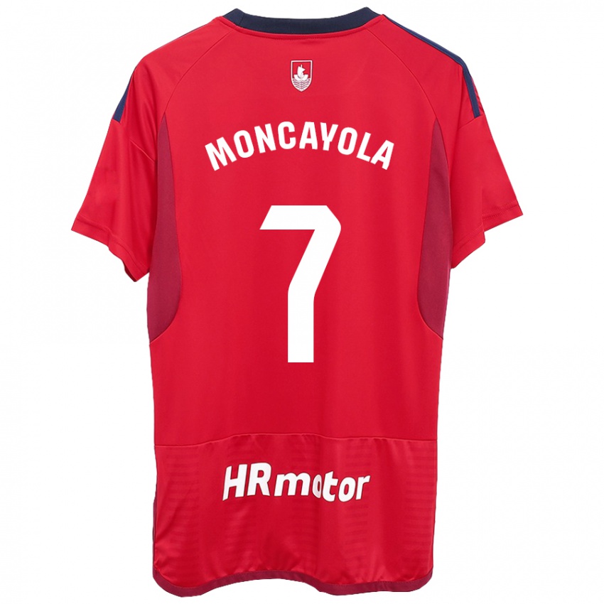 Homem Camisola Jon Moncayola #7 Vermelho Principal 2023/24 Camisa Brasil