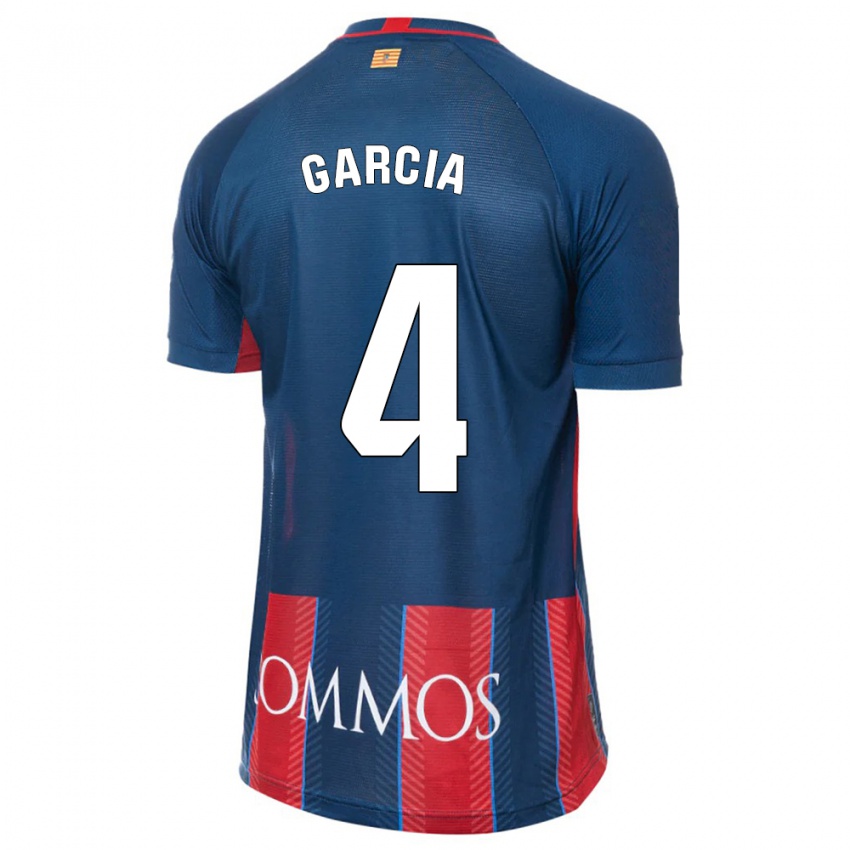 Homem Camisola Nacho García #4 Marinha Principal 2023/24 Camisa Brasil