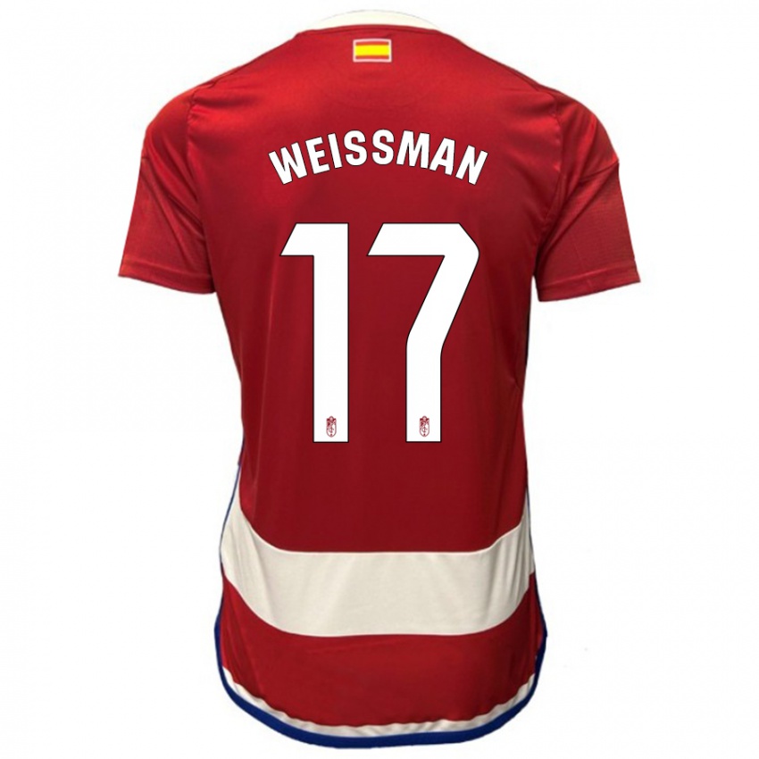 Homem Camisola Shon Weissman #17 Vermelho Principal 2023/24 Camisa Brasil