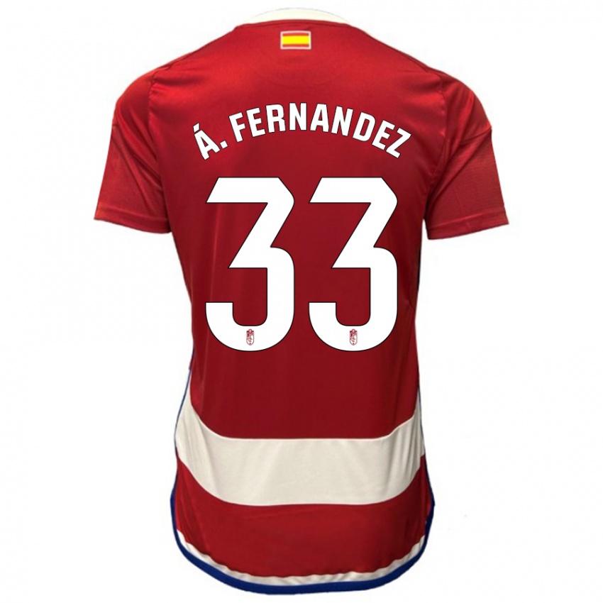 Homem Camisola Álvaro Fernández #33 Vermelho Principal 2023/24 Camisa Brasil