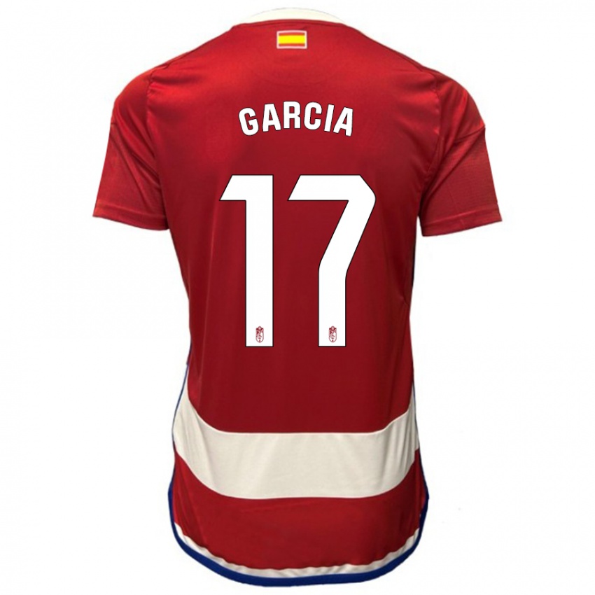 Homem Camisola Naima García #17 Vermelho Principal 2023/24 Camisa Brasil