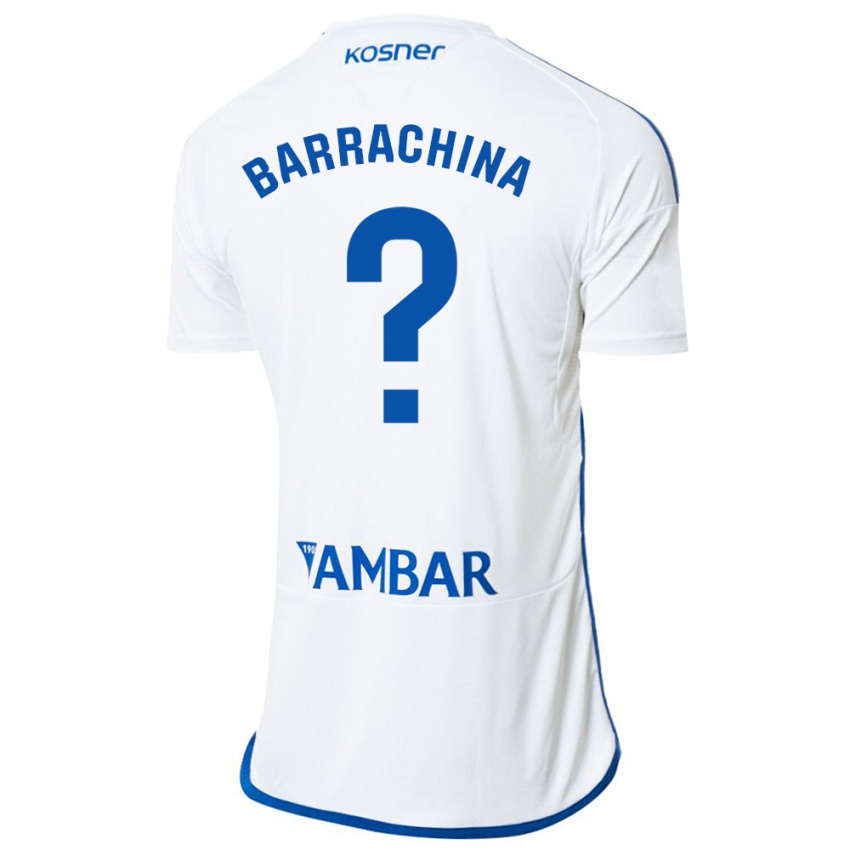 Homem Camisola Hugo Barrachina #0 Branco Principal 2023/24 Camisa Brasil