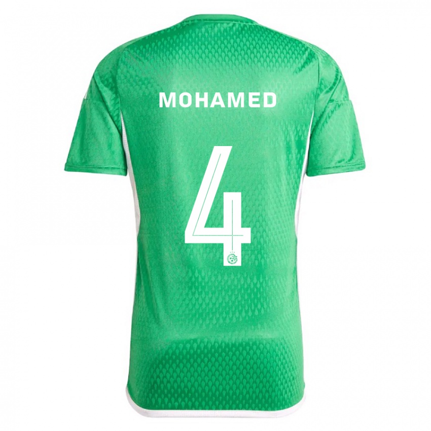 Homem Camisola Ali Mohamed #4 Branco Azul Principal 2023/24 Camisa Brasil