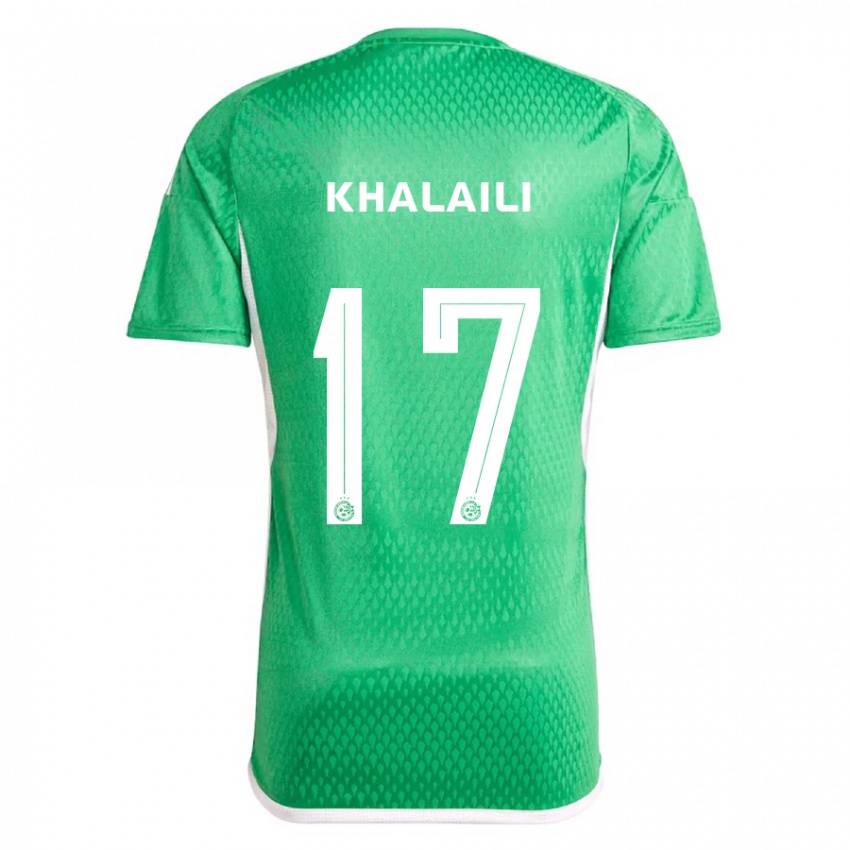 Homem Camisola Iyad Khalaili #17 Branco Azul Principal 2023/24 Camisa Brasil