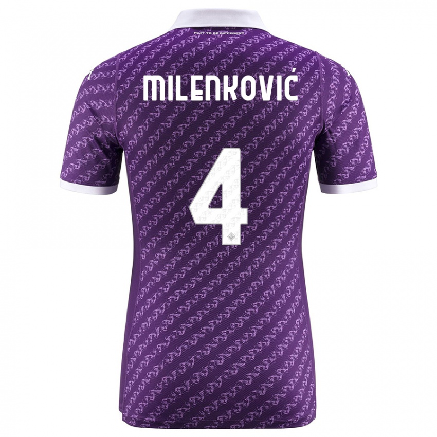 Homem Camisola Nikola Milenkovic #4 Tolet Principal 2023/24 Camisa Brasil