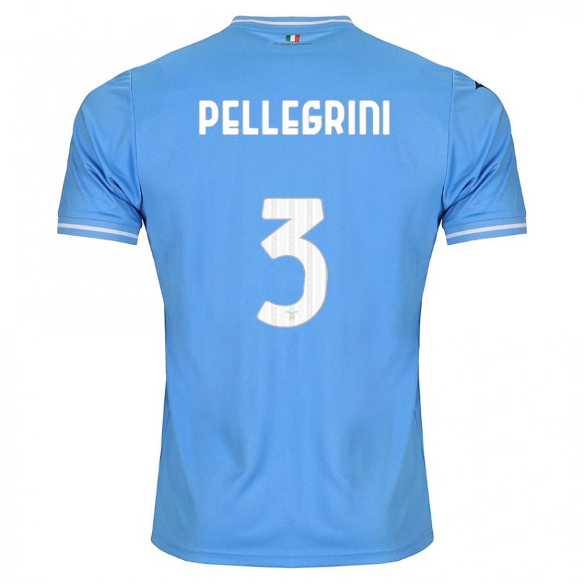 Homem Camisola Luca Pellegrini #3 Azul Principal 2023/24 Camisa Brasil