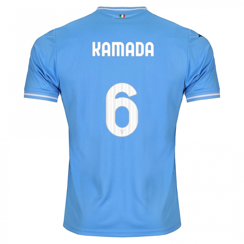 Homem Camisola Daichi Kamada #6 Azul Principal 2023/24 Camisa Brasil