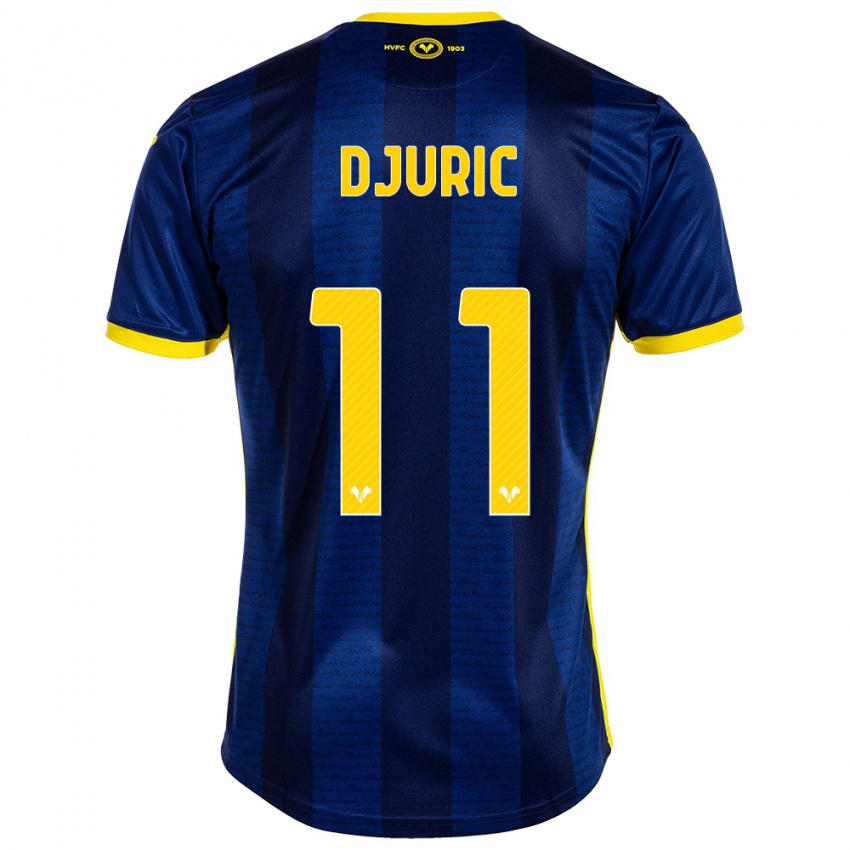 Homem Camisola Milan Djuric #11 Marinha Principal 2023/24 Camisa Brasil