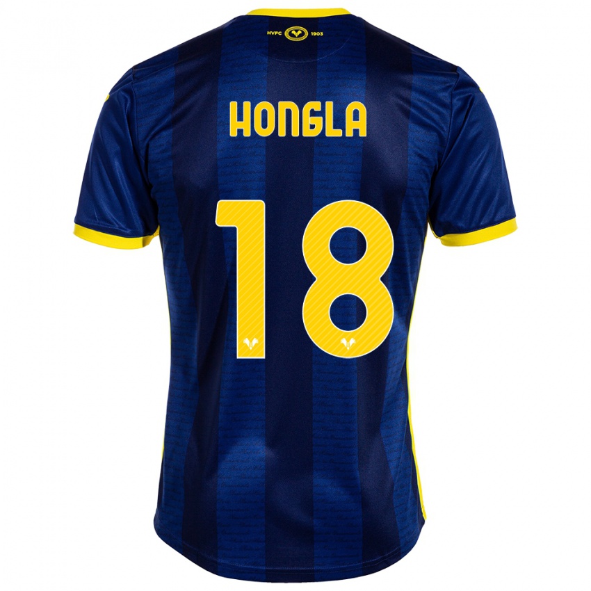 Homem Camisola Martin Hongla #18 Marinha Principal 2023/24 Camisa Brasil