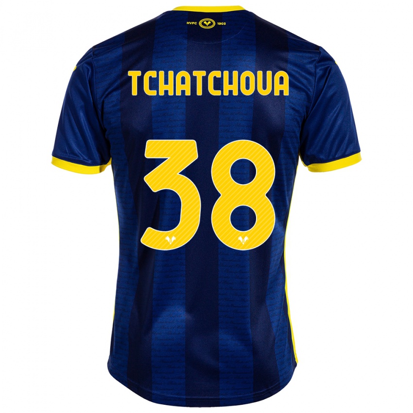 Homem Camisola Jackson Tchatchoua #38 Marinha Principal 2023/24 Camisa Brasil