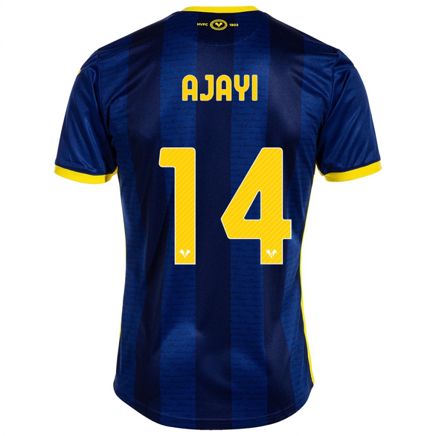 Homem Camisola Junior Ajayi #14 Marinha Principal 2023/24 Camisa Brasil