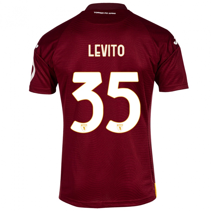 Homem Camisola Isabeau Levito #35 Vermelho Escuro Principal 2023/24 Camisa Brasil