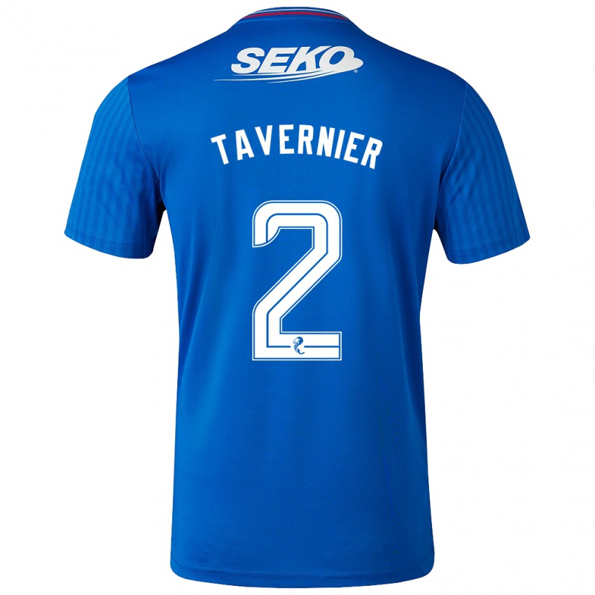 Homem Camisola James Tavernier #2 Azul Principal 2023/24 Camisa Brasil