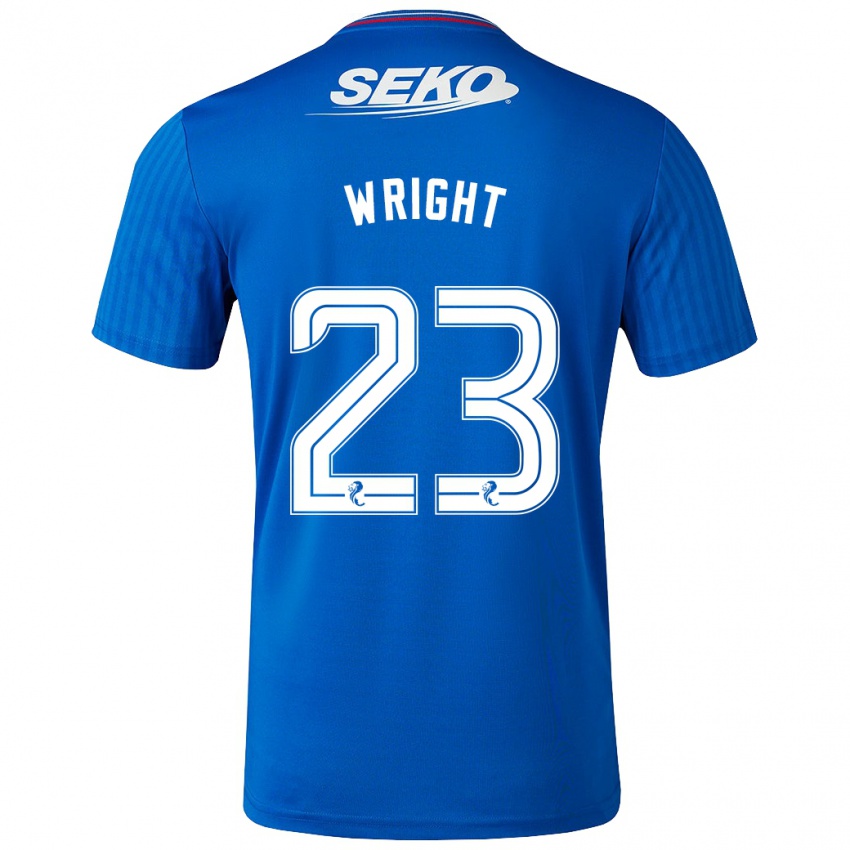 Homem Camisola Scott Wright #23 Azul Principal 2023/24 Camisa Brasil