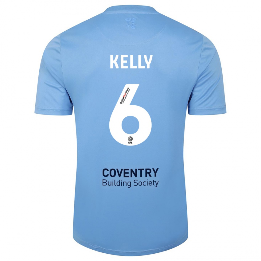 Homem Camisola Liam Kelly #6 Céu Azul Principal 2023/24 Camisa Brasil