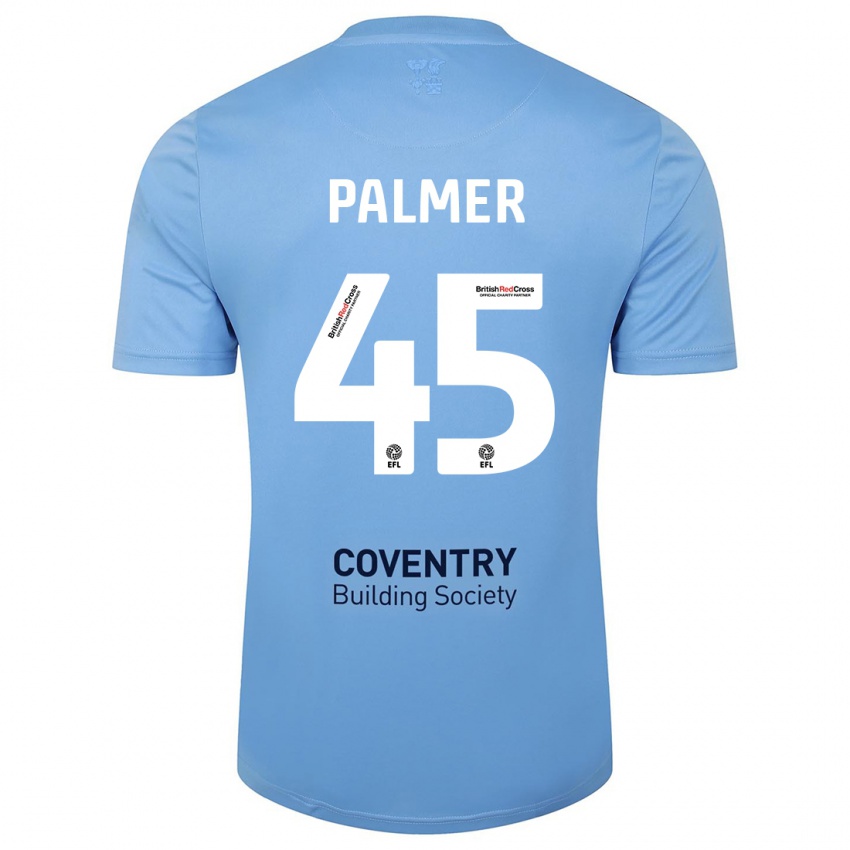 Homem Camisola Kasey Palmer #45 Céu Azul Principal 2023/24 Camisa Brasil