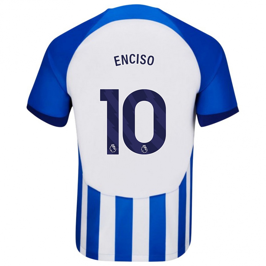Homem Camisola Julio Enciso #10 Azul Principal 2023/24 Camisa Brasil