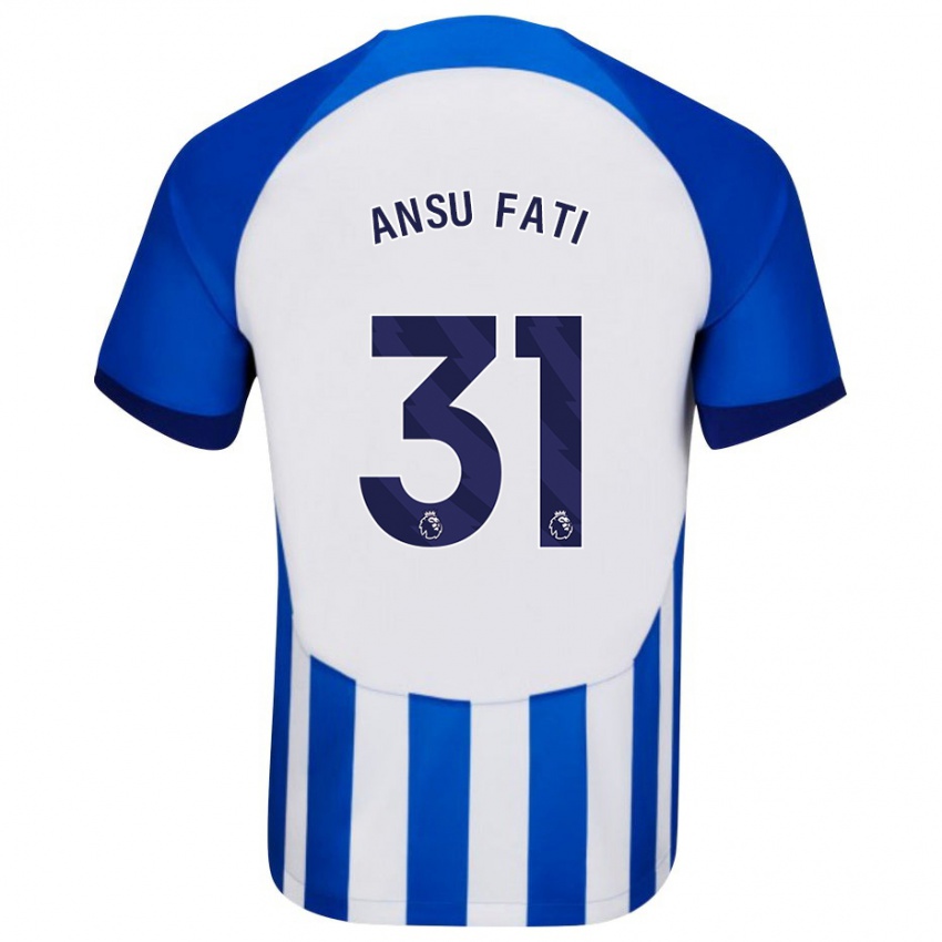 Homem Camisola Ansu Fati #31 Azul Principal 2023/24 Camisa Brasil