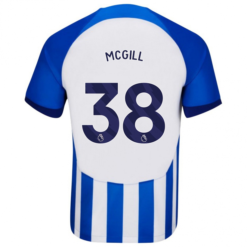 Homem Camisola Tom Mcgill #38 Azul Principal 2023/24 Camisa Brasil