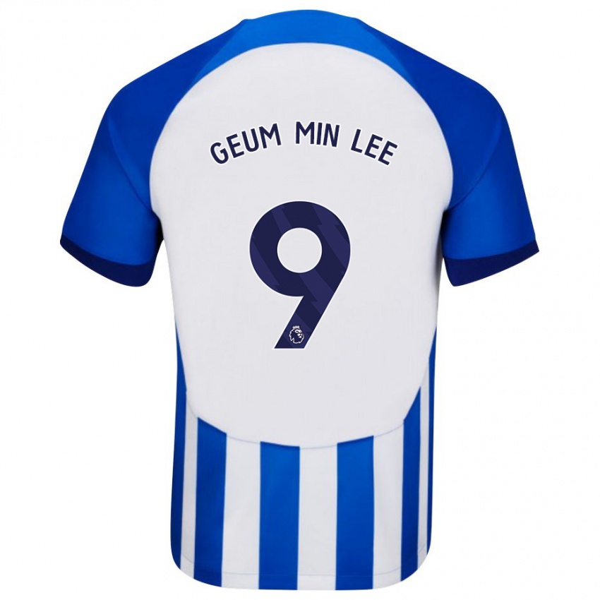 Homem Camisola Lee Geum-Min #9 Azul Principal 2023/24 Camisa Brasil
