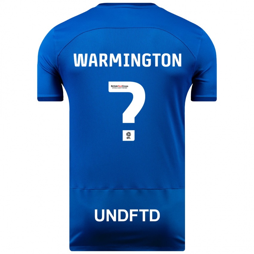 Homem Camisola Tyrese Warmington #0 Azul Principal 2023/24 Camisa Brasil