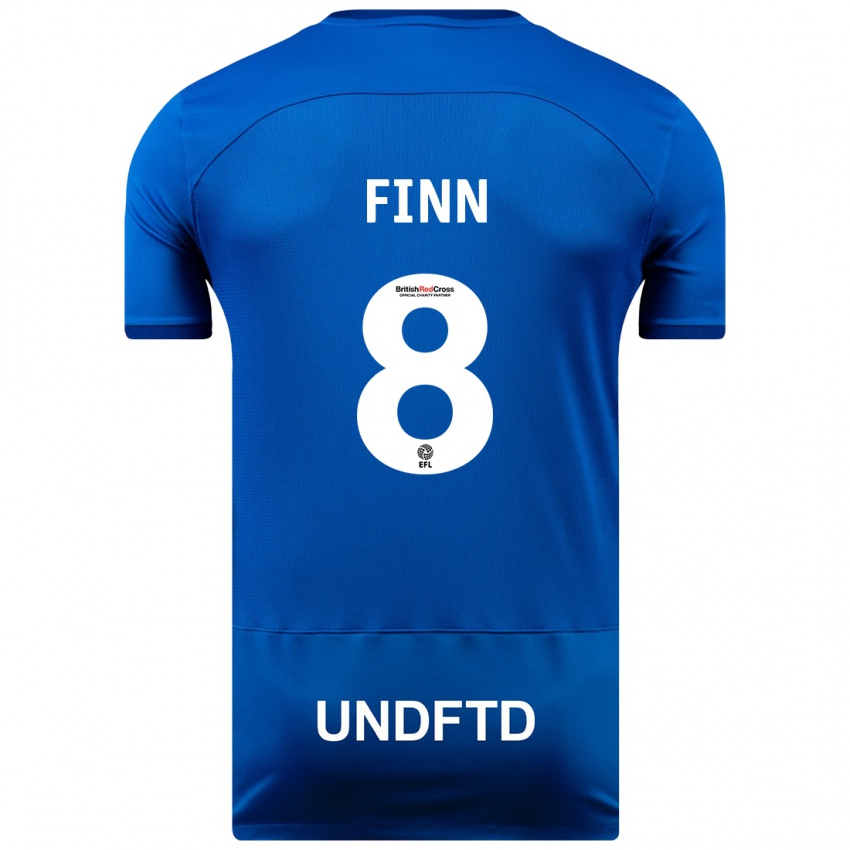 Homem Camisola Jamie Finn #8 Azul Principal 2023/24 Camisa Brasil