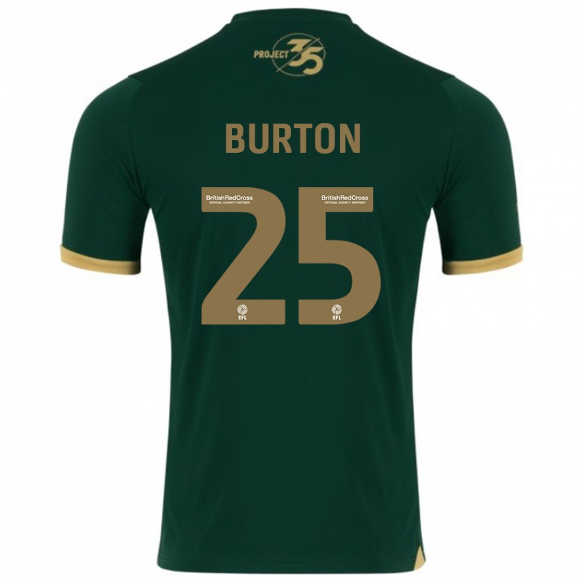 Homem Camisola Callum Burton #25 Verde Principal 2023/24 Camisa Brasil