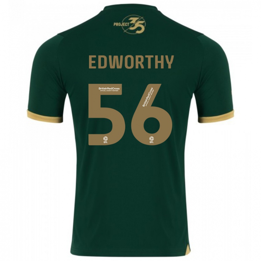 Homem Camisola Kieran Edworthy #56 Verde Principal 2023/24 Camisa Brasil