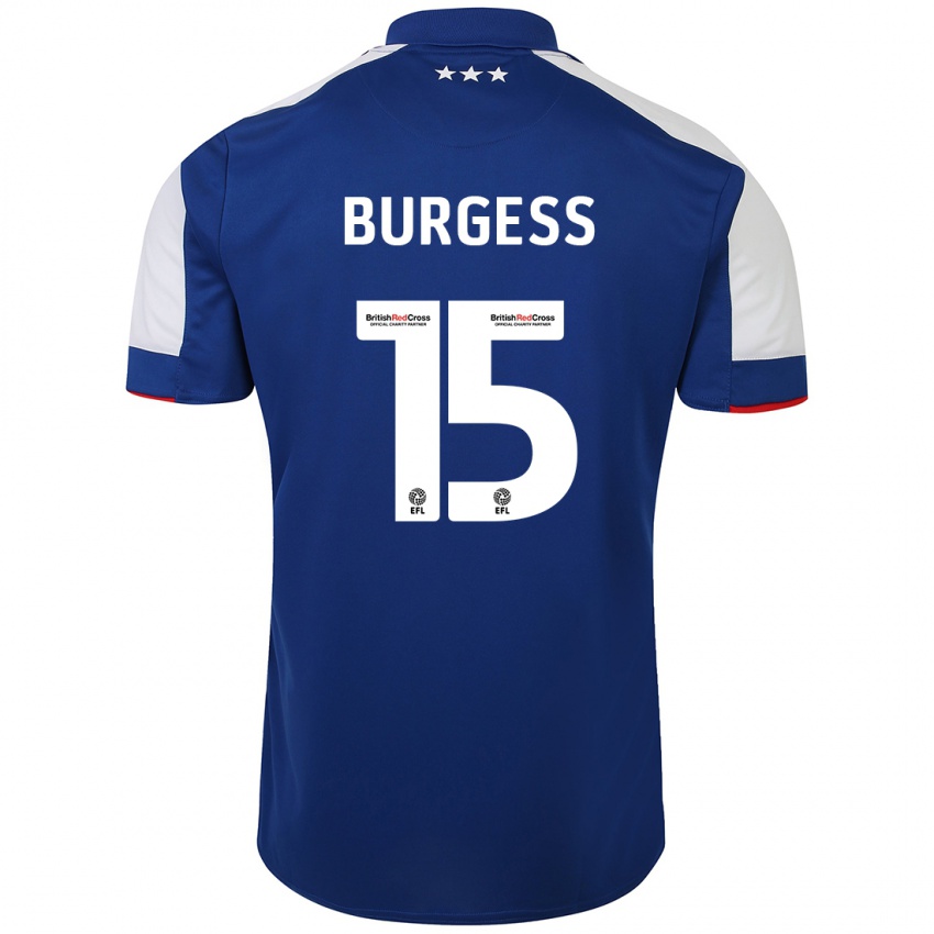 Homem Camisola Cameron Burgess #15 Azul Principal 2023/24 Camisa Brasil