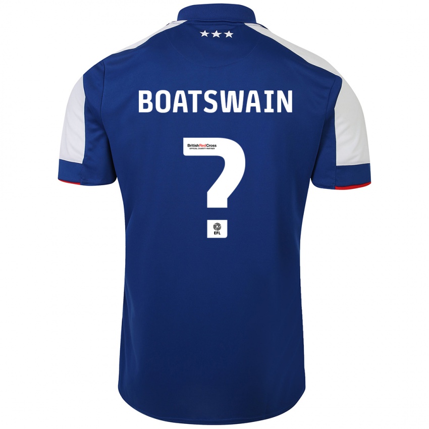 Homem Camisola Ashley Boatswain #0 Azul Principal 2023/24 Camisa Brasil