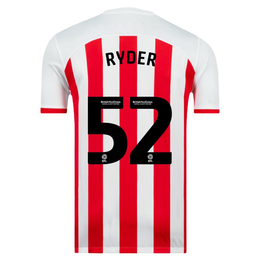 Homem Camisola Joe Ryder #52 Branco Principal 2023/24 Camisa Brasil