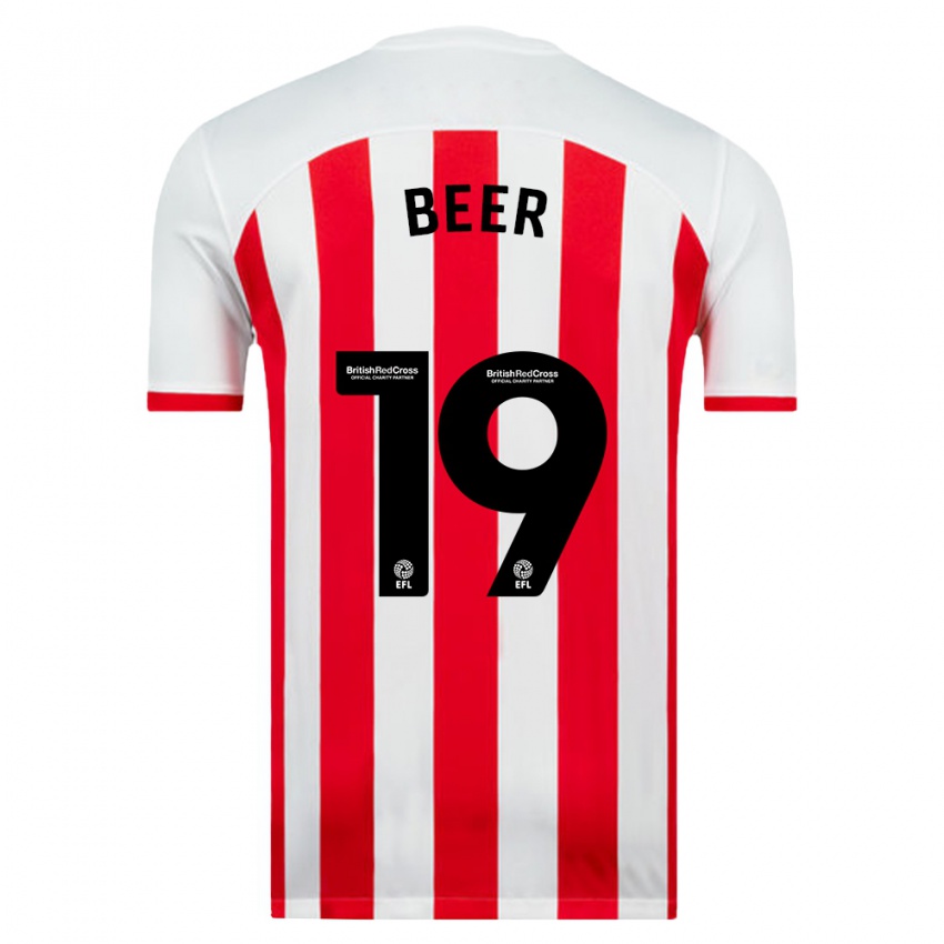 Homem Camisola Megan Beer #19 Branco Principal 2023/24 Camisa Brasil