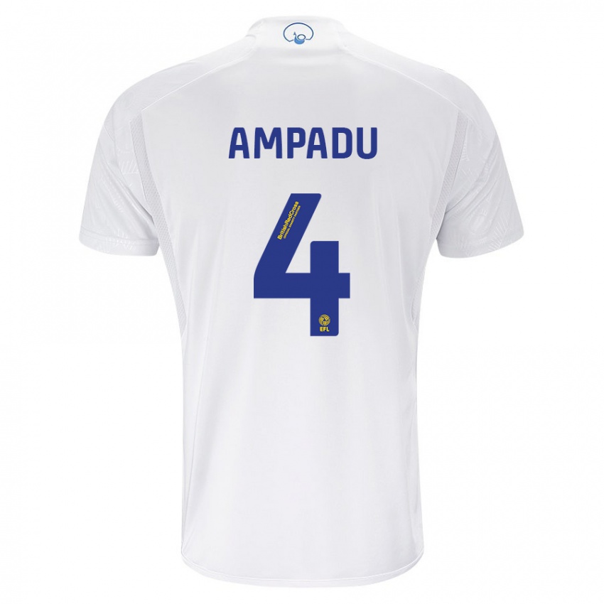 Homem Camisola Ethan Ampadu #4 Branco Principal 2023/24 Camisa Brasil