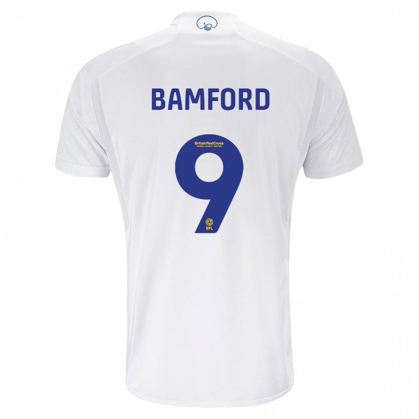 Homem Camisola Patrick Bamford #9 Branco Principal 2023/24 Camisa Brasil